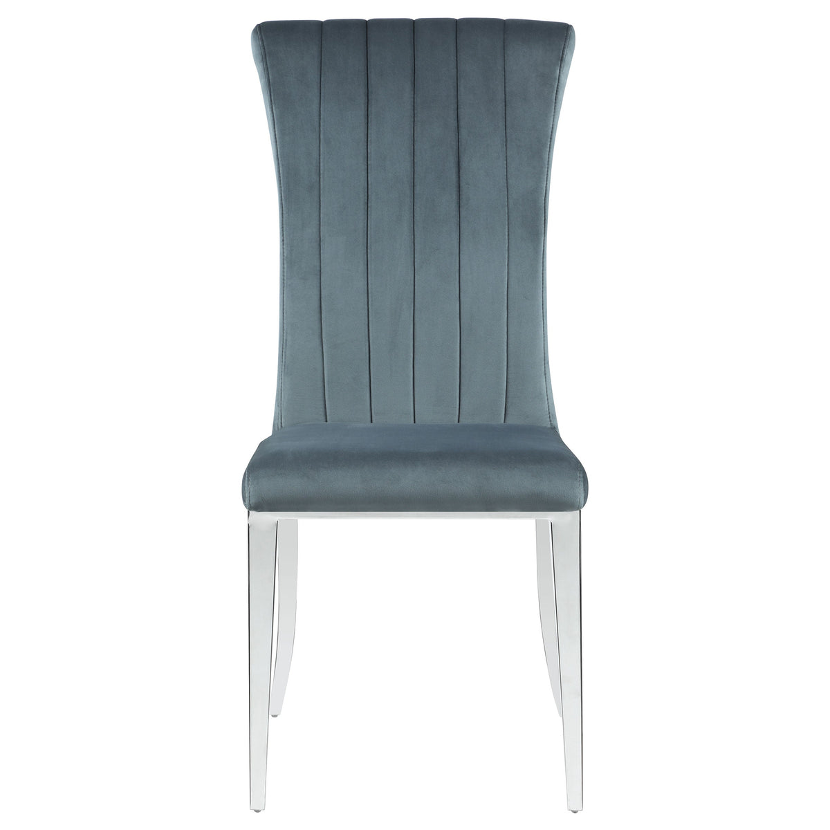 Beaufort Upholstered Dining Side Chair Steel Grey (Set of 2)