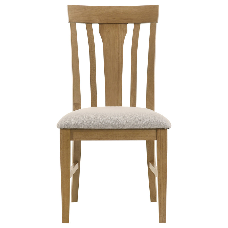 Hartville Round Dining Table Set Natural Light Brown