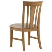 Hartville Round Dining Table Set Natural Light Brown