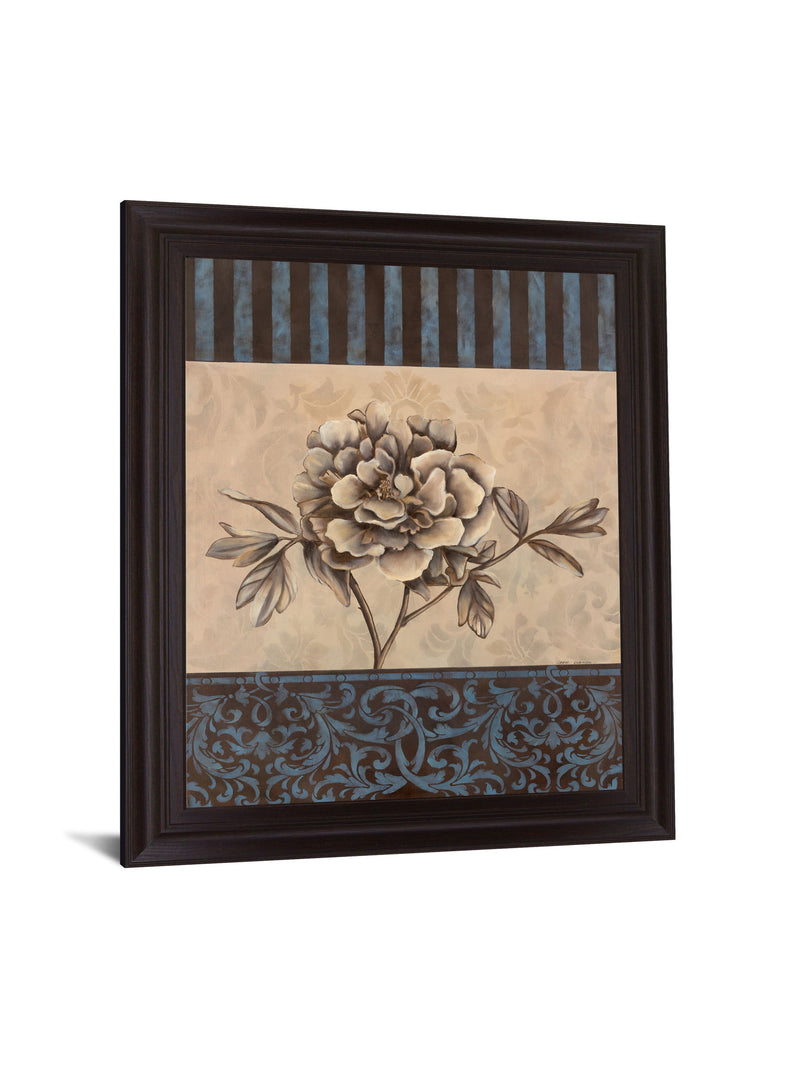 Muted Blossom Harmony - 28" x 34" Framed Wall Art - Beige