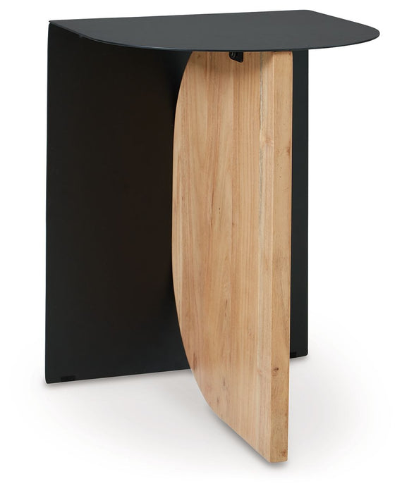 Ladgate - Black / Natural - Accent Table