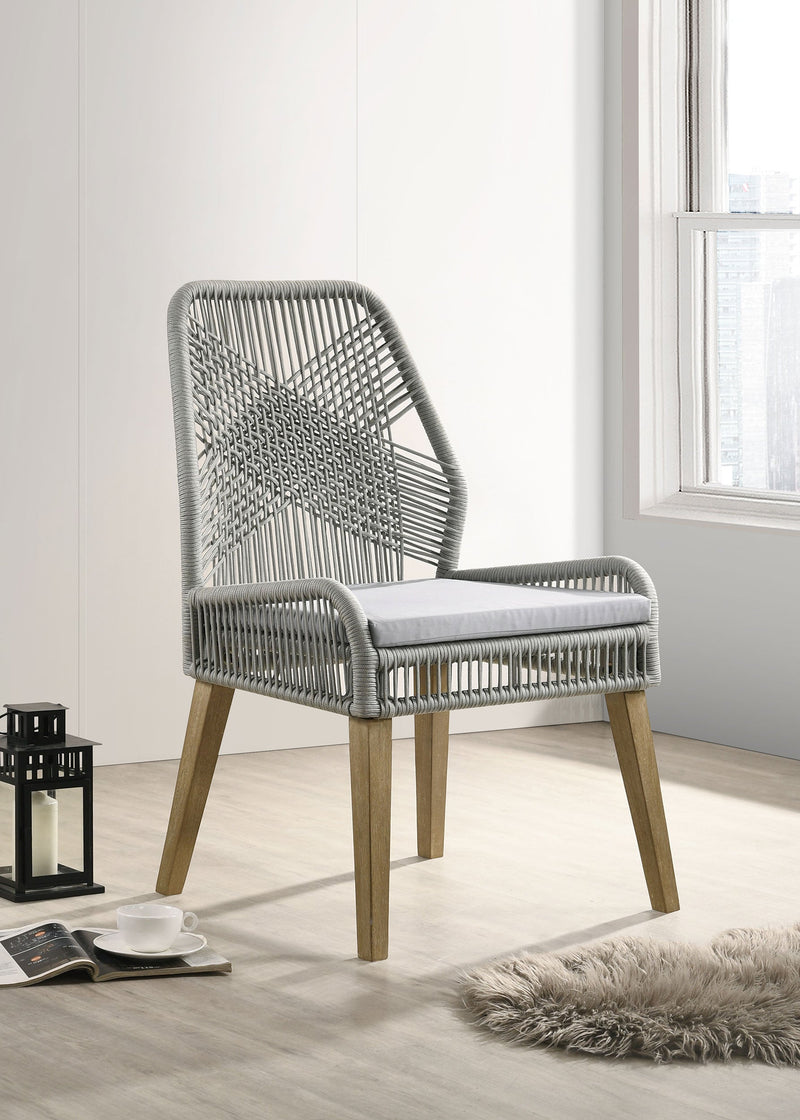 Nakia Woven Rope Dining Side Chairs (Set of 2)