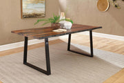Ditman 80-inch Live Edge Dining Table Grey Sheesham Default Title