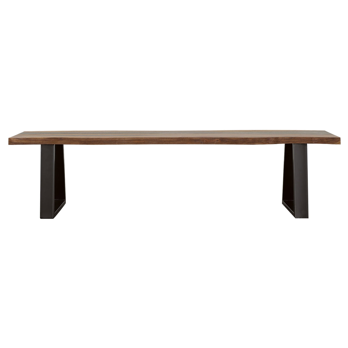 Ditman Live Edge Wood Dining Bench Grey Sheesham