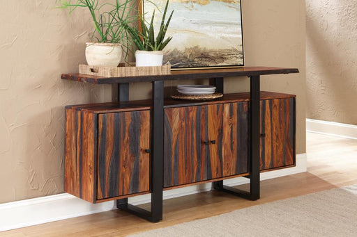 Ditman 4-door Solid Wood Sideboard Buffet Grey Sheesham Default Title