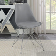 Juniper Polypropylene Dining Side Chair (Set of 2) Grey