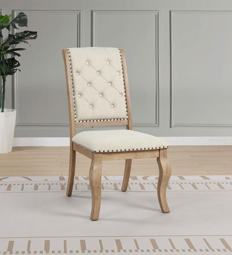 Brockway Upholstered Dining Chair (Set of 2) Barley Brown