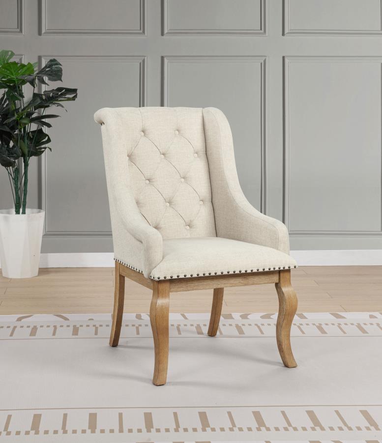 Brockway Upholstered Arm Chair (Set of 2) Barley Brown