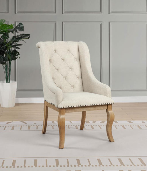 Brockway Upholstered Arm Chair (Set of 2) Barley Brown