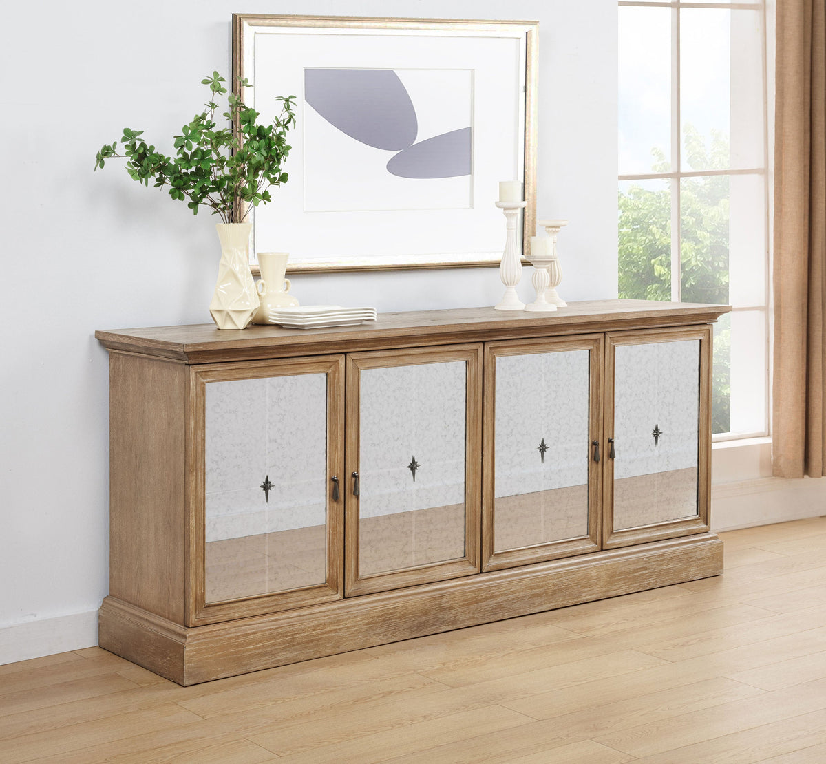 Brockway 4-door Dining Sideboard Buffet Cabinet