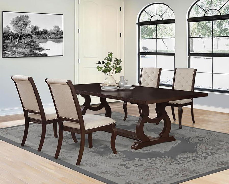 Brockway Extension Leaf Dining Set Rustic Java 5-piece