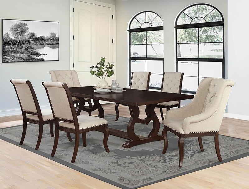 Brockway Extension Leaf Dining Set Rustic Java 7-piece