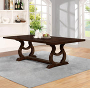 Brockway 104-inch Extension Leaf Dining Table Rustic Java