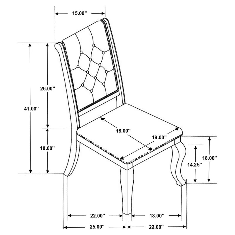Brockway Upholstered Dining Chair (Set of 2)
