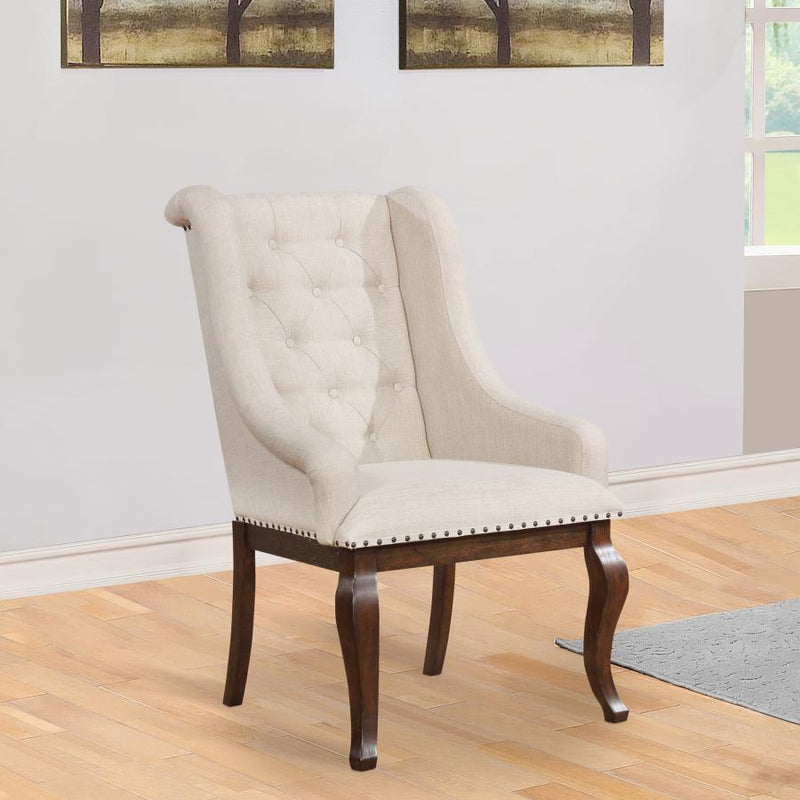 Brockway Upholstered Arm Chair (Set of 2) Rustic Java