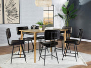 Partridge Counter Dining Set Sheesham Antique Espresso 7-piece