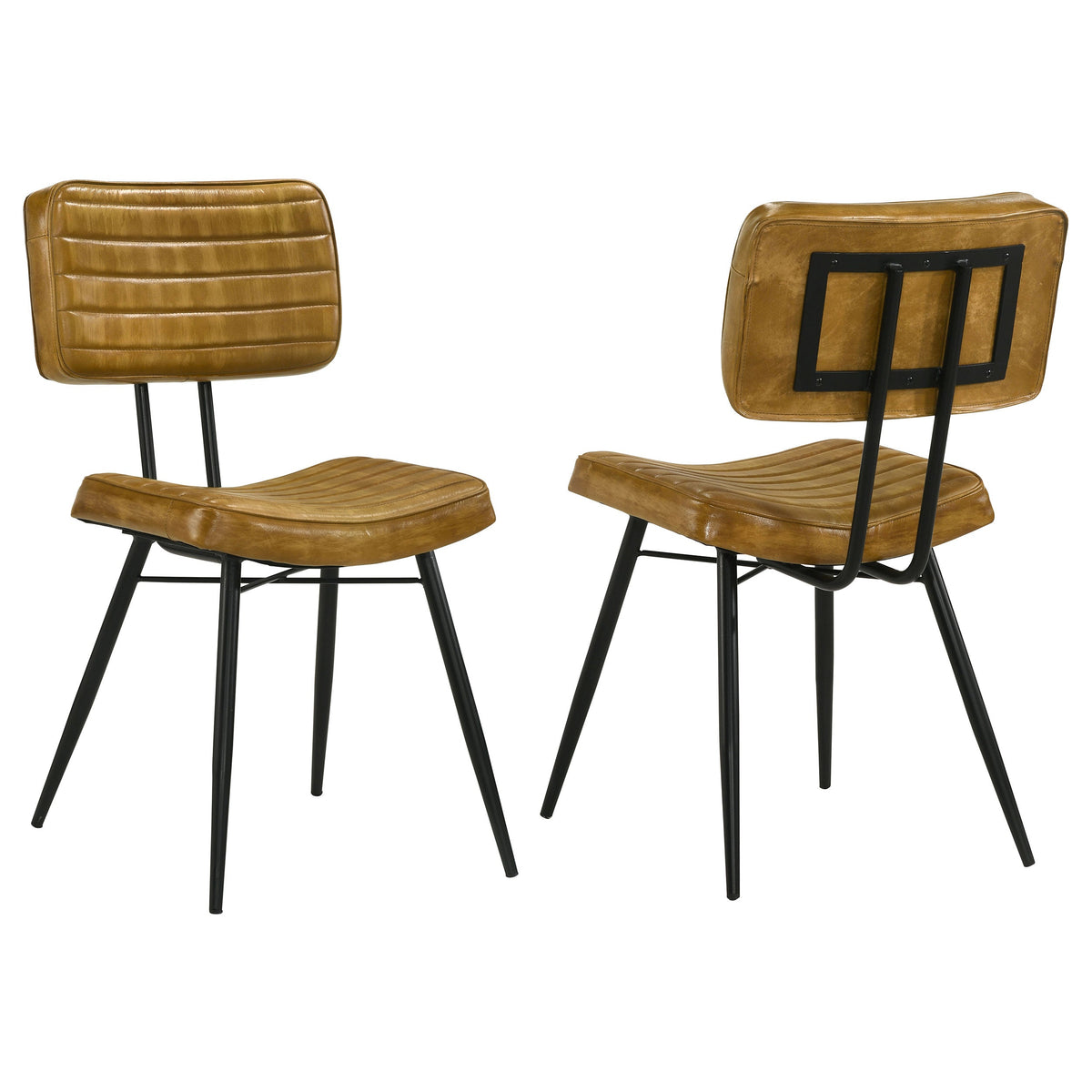 Misty Leather Upholstered Dining Side Chair (Set of 2)