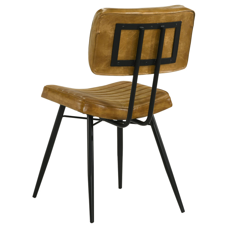 Misty Leather Upholstered Dining Side Chair (Set of 2)