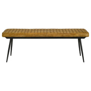 Misty Leather Upholstered Dining Bench