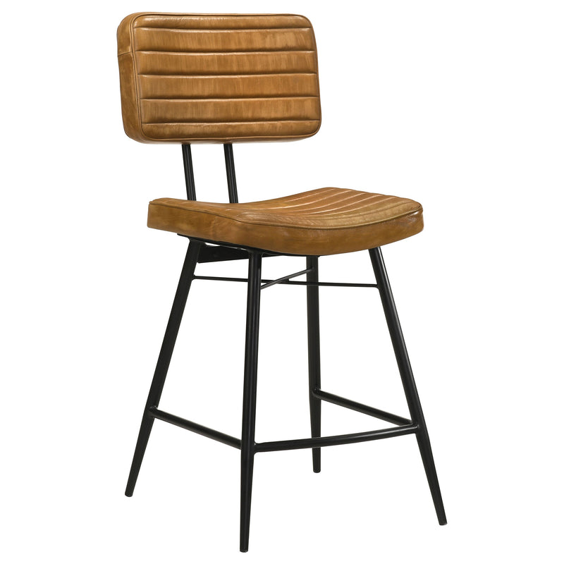 Partridge Leather Counter Chair (Set of 2)