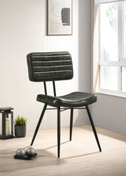 Misty Leather Upholstered Dining Side Chair (Set of 2)