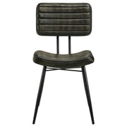Misty Leather Upholstered Dining Side Chair (Set of 2)