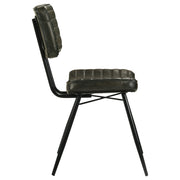 Misty Leather Upholstered Dining Side Chair (Set of 2)