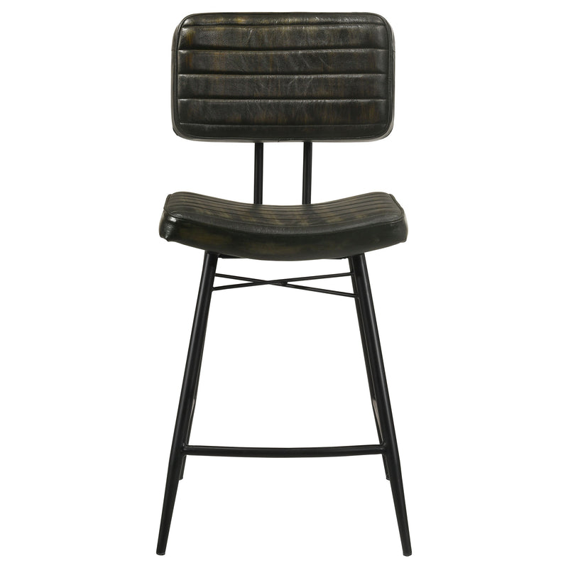 Partridge Leather Counter Chair (Set of 2)