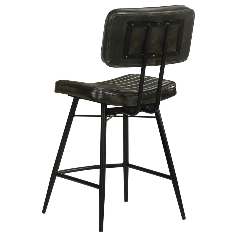 Partridge Leather Counter Chair (Set of 2)