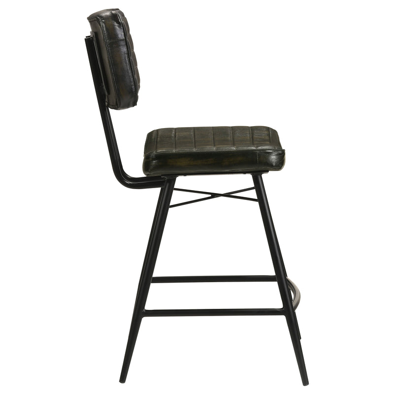 Partridge Leather Counter Chair (Set of 2)