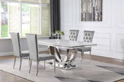 Kerwin Rectangular Dining Table Set Grey 5-piece