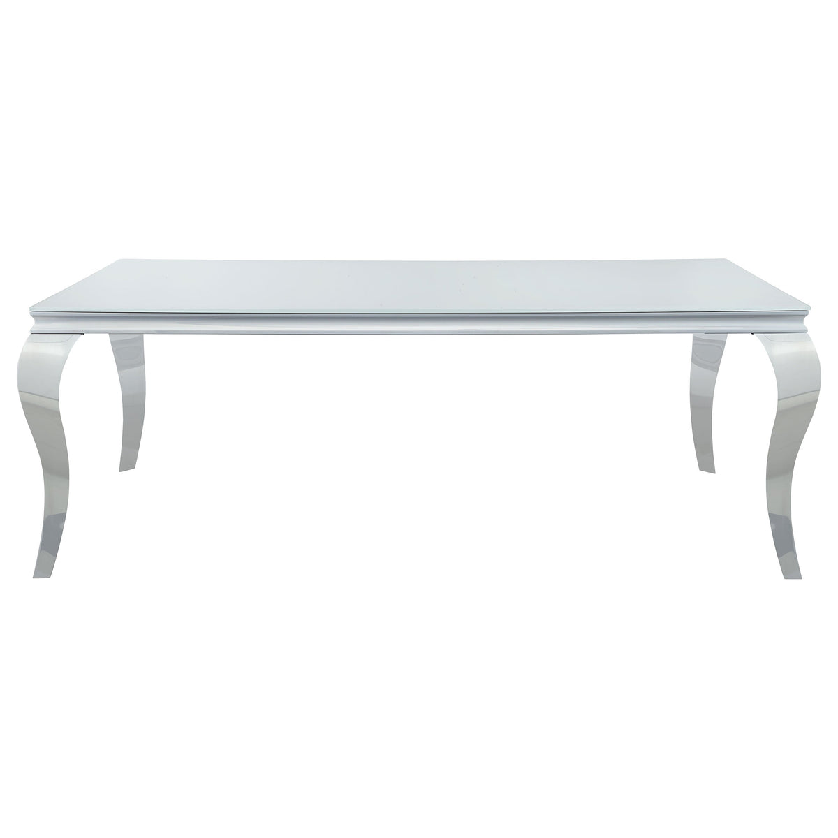 Carone Rectangular 81-inch Glass Top Dining Table