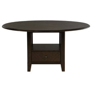 Twyla 5-piece 60-inch Round Wood Dining Table Set Dark Cocoa