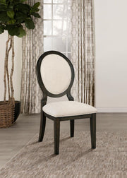 Twyla Oval Back Dining Side Chair Dark Cocoa (Set of 2) Default Title