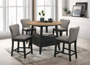 Gibson Round 50-inch Counter Height Dining Table Yukon Oak