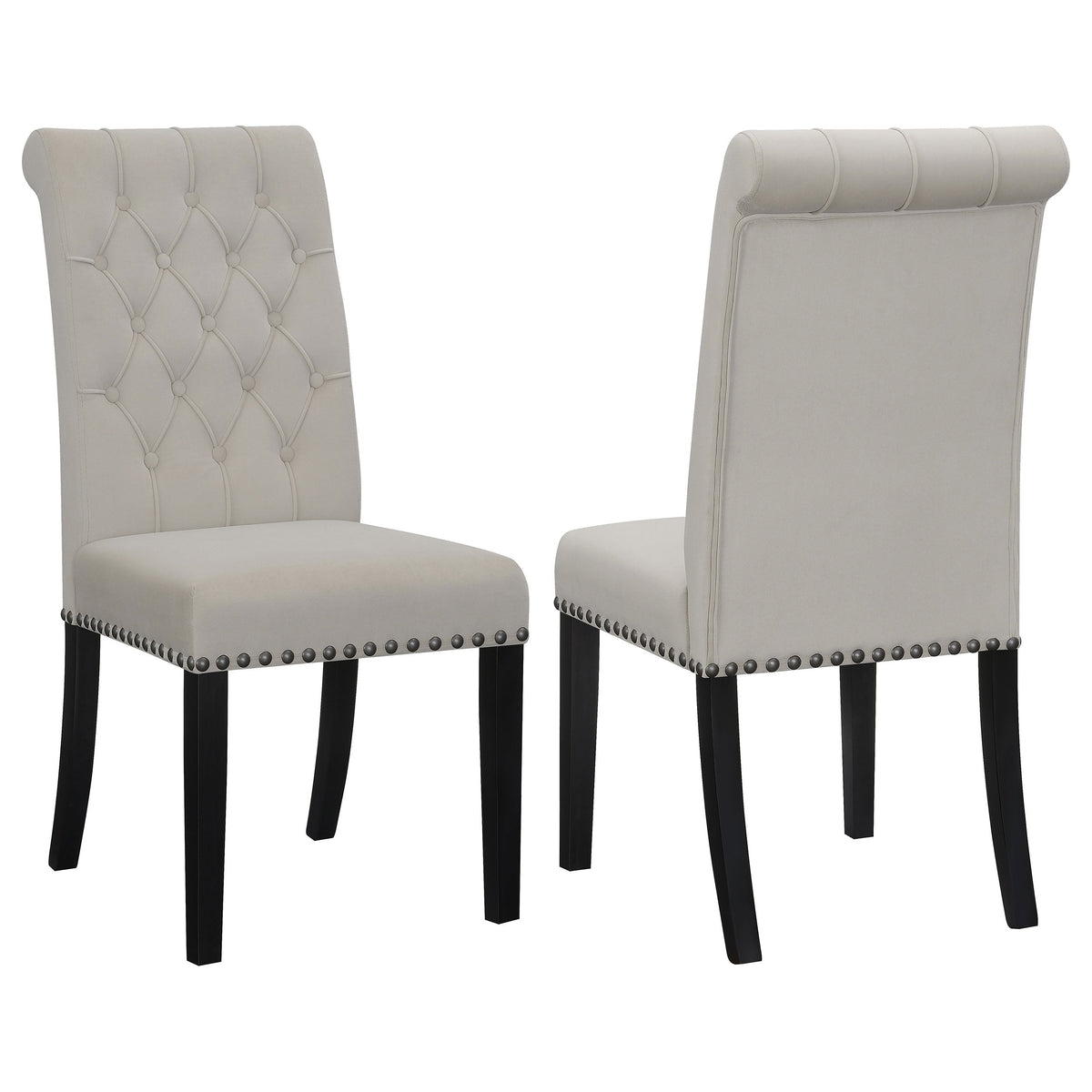 Alana Fabric Upholstered Dining Side Chair (Set of 2)