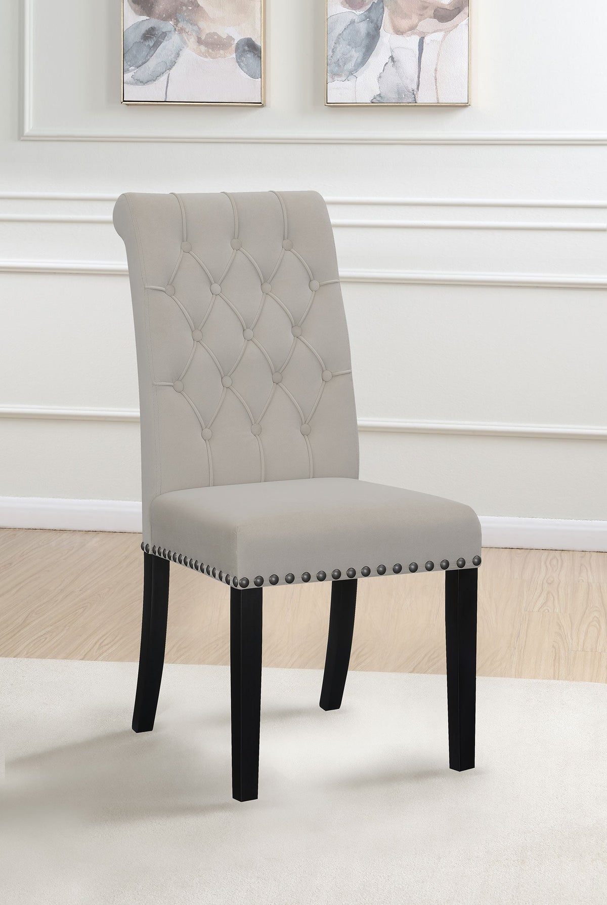 Alana Fabric Upholstered Dining Side Chair (Set of 2)