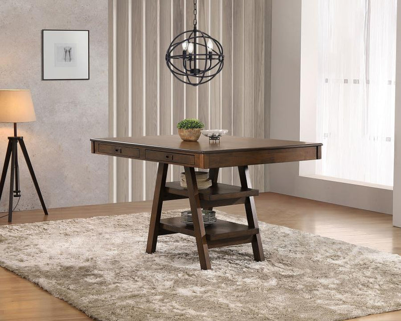 Dewey Rectangular 60-inch Counter Height Dining Table Walnut Default Title