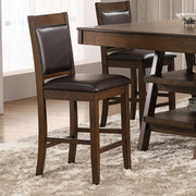 Dewey Upholstered Counter Chair Walnut (Set of 2) Default Title