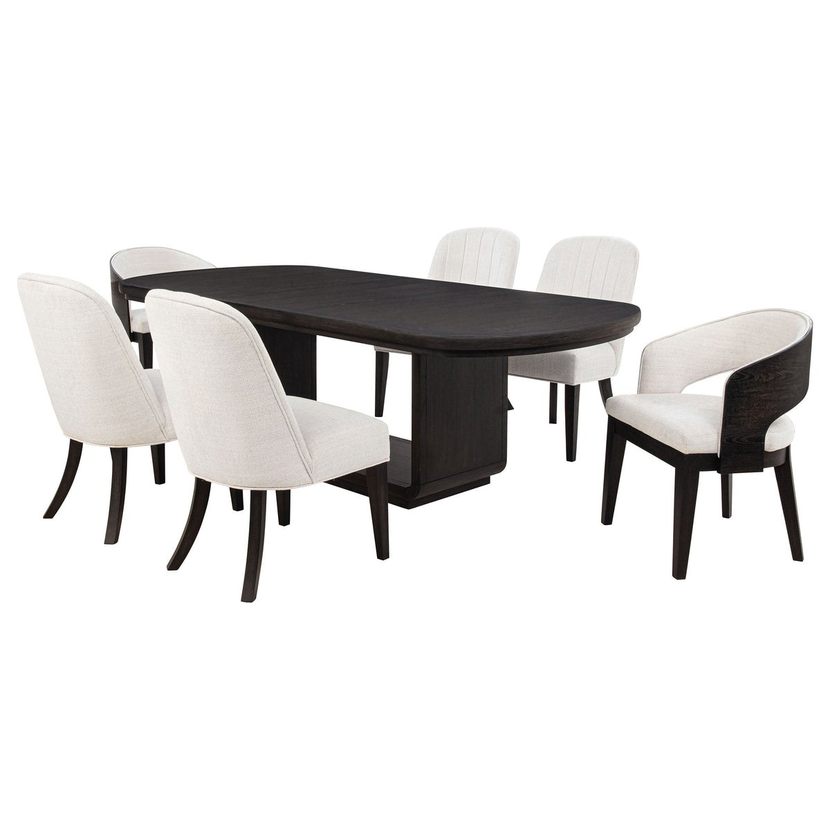 Leandro Rectangular Dining Table Set Burnished