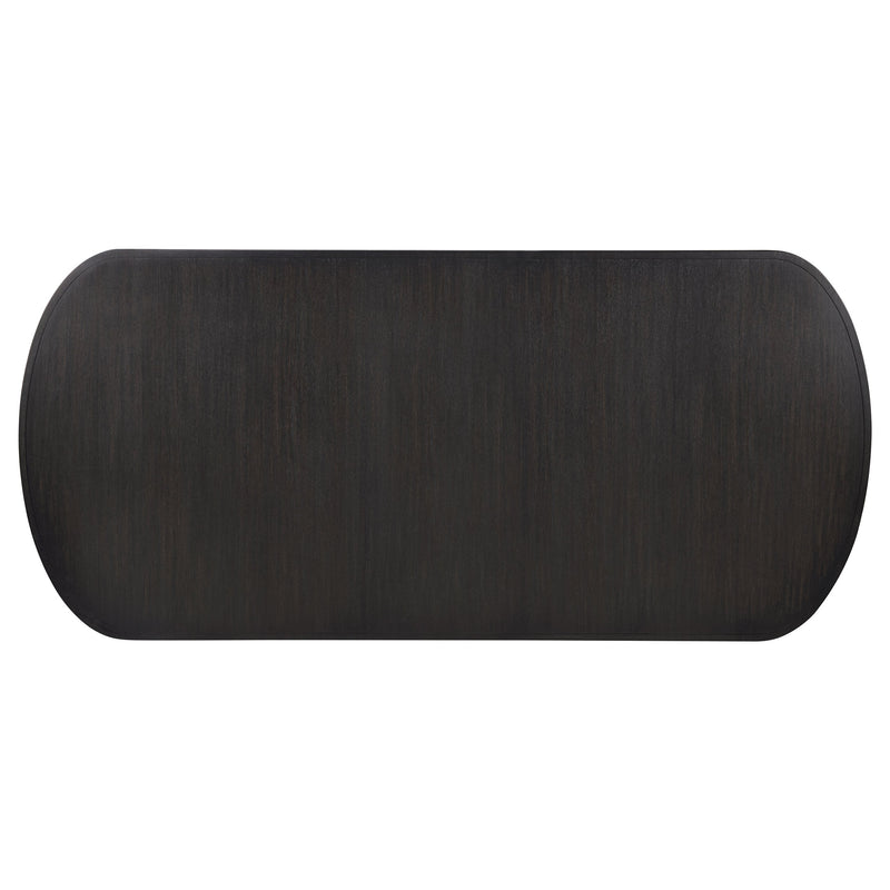 Leandro 78-inch Extension Dining Room Table Burnished Black