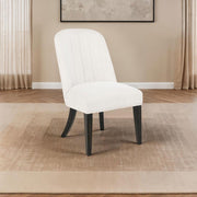 Leandro Upholstered Dining Side Chair Cream (Set of 2) Default Title