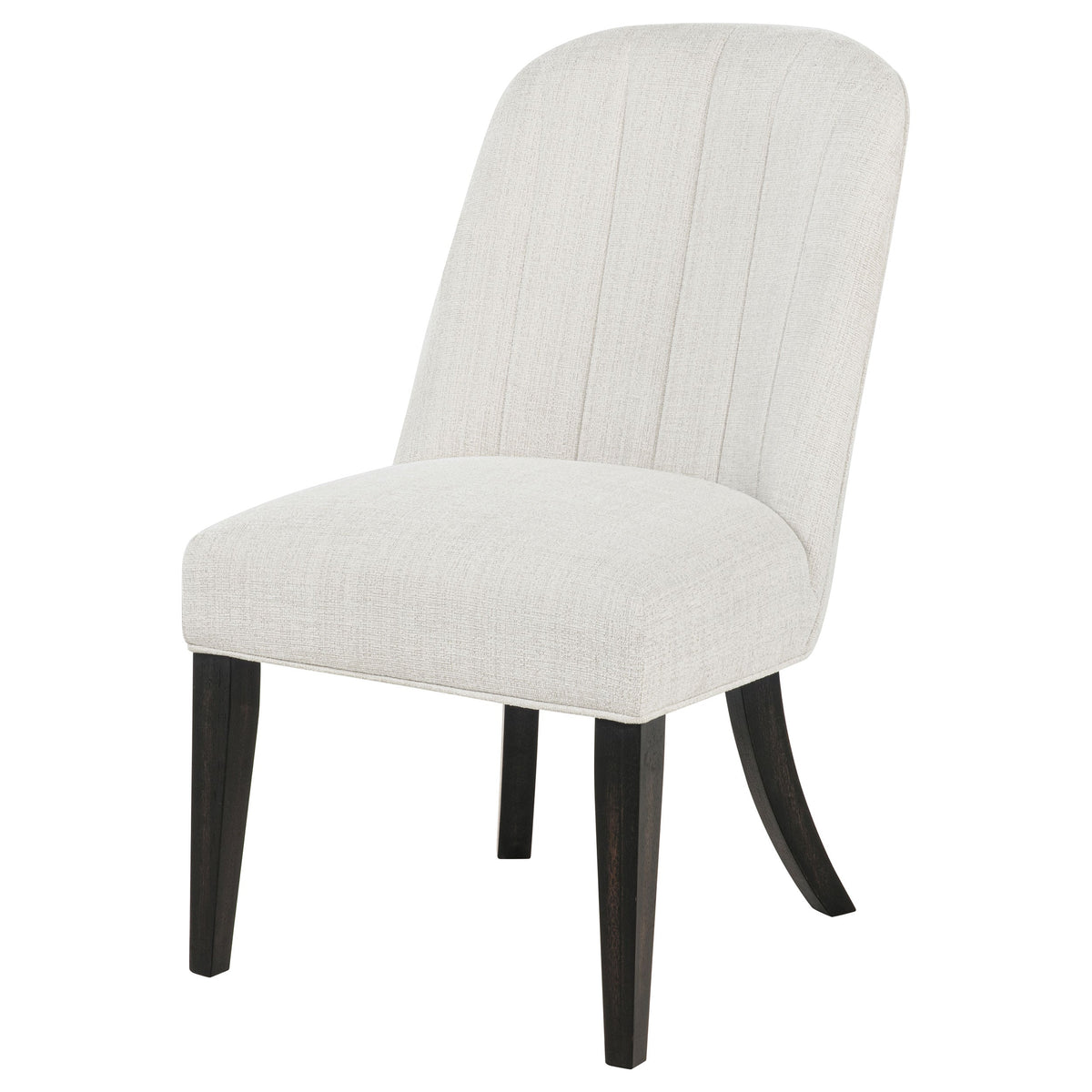 Leandro Upholstered Dining Side Chair Cream (Set of 2)