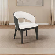 Leandro Upholstered Dining Arm Chair Cream (Set of 2) Default Title