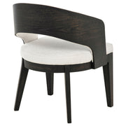 Leandro Upholstered Dining Arm Chair Cream (Set of 2)