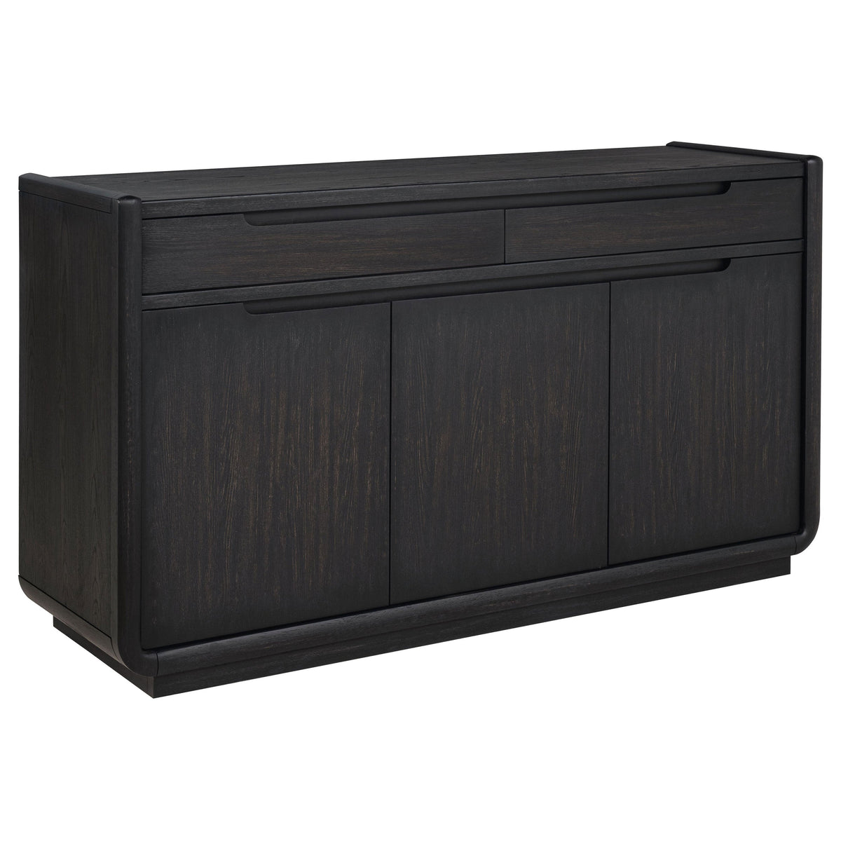Leandro 2-drawer Dining Sideboard Server Burnished Black
