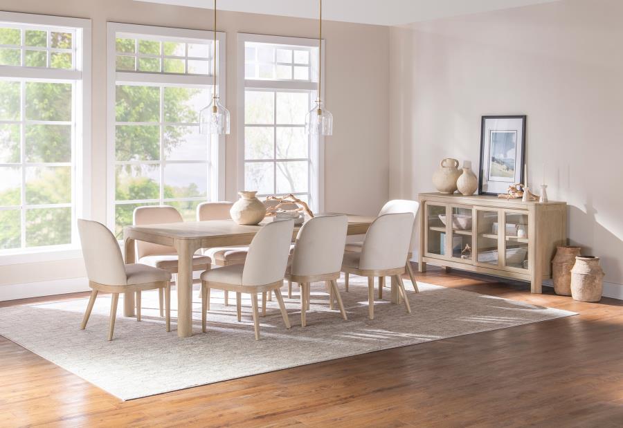 Solano Extension Table Dining Set Weathered Mango 9-piece