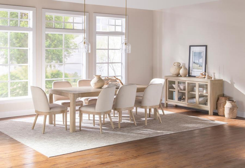 Solano Extension Table Dining Set Weathered Mango 9-piece