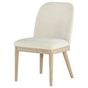 Solano Upholstered Dining Side Chair Beige (Set of 2)