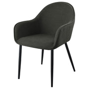 Emma Fabric Upholstered Dining Arm Chair Fog (Set of 2)